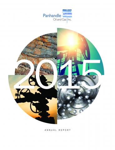 Cover of the 2015 Annual Report for Panhandle Oil and Gas Inc.